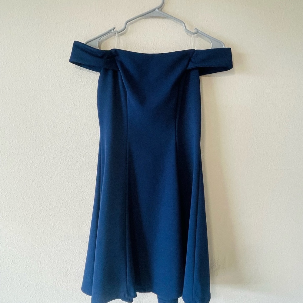 Teeze Me Blue Mini Dress with Chic Design